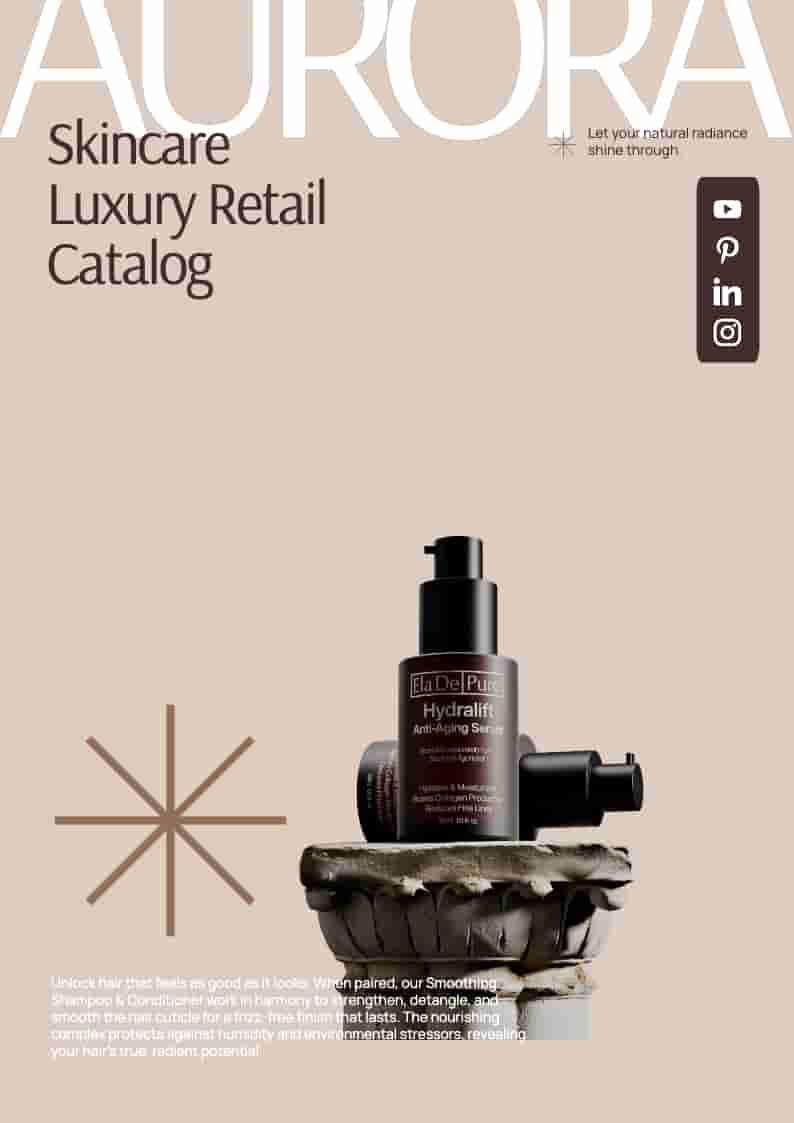 Editable Skincare Product Catalog