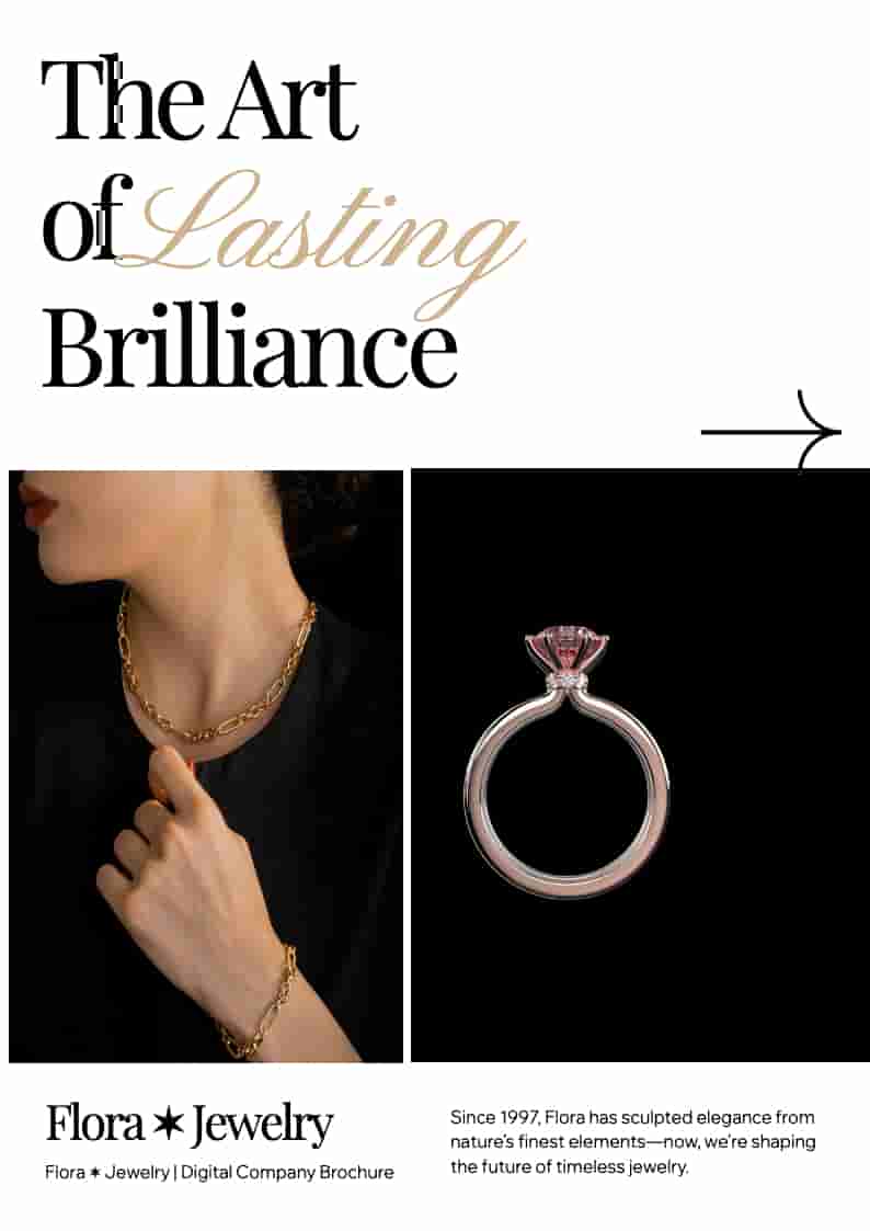 Jewelry Company Brochure Example